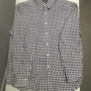 Ralph Lauren Navy and White Checkered Shirt XXL